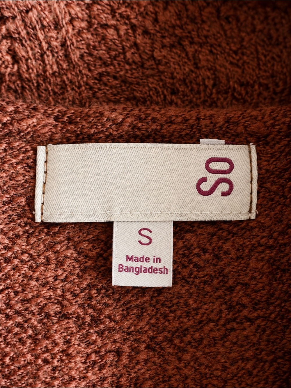 SO Fair Isle Turtleneck Sweater | Size Small | Dusty Rose - Picture 2 of 3